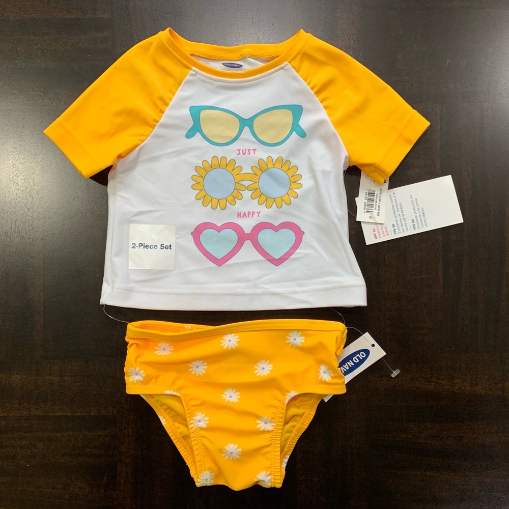 Old Navy Baby Girls Rashguard Set